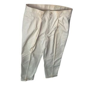 Lee Mens Beige Pleated Chino Pants 36x32 100% Cotton Classic Fit 71k